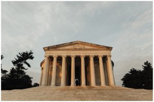 Jefferson memorial engagement photos