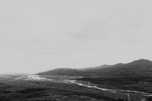 mood black and white iceland landscape portrait