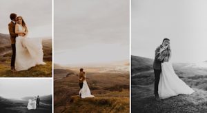 Multi image collage of Iceland Wedding Pictures