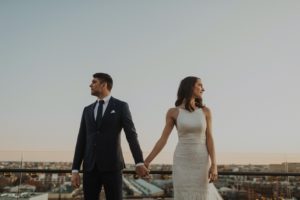 modern wedding photo in DC