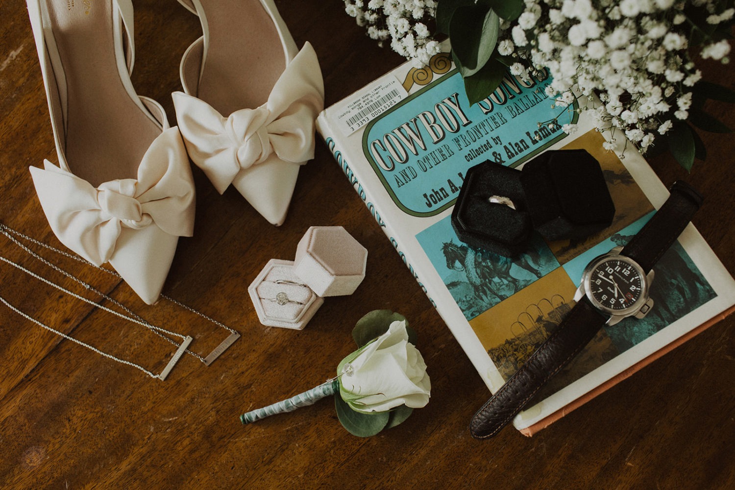 Shoes and weddings rings at washington dc elopement