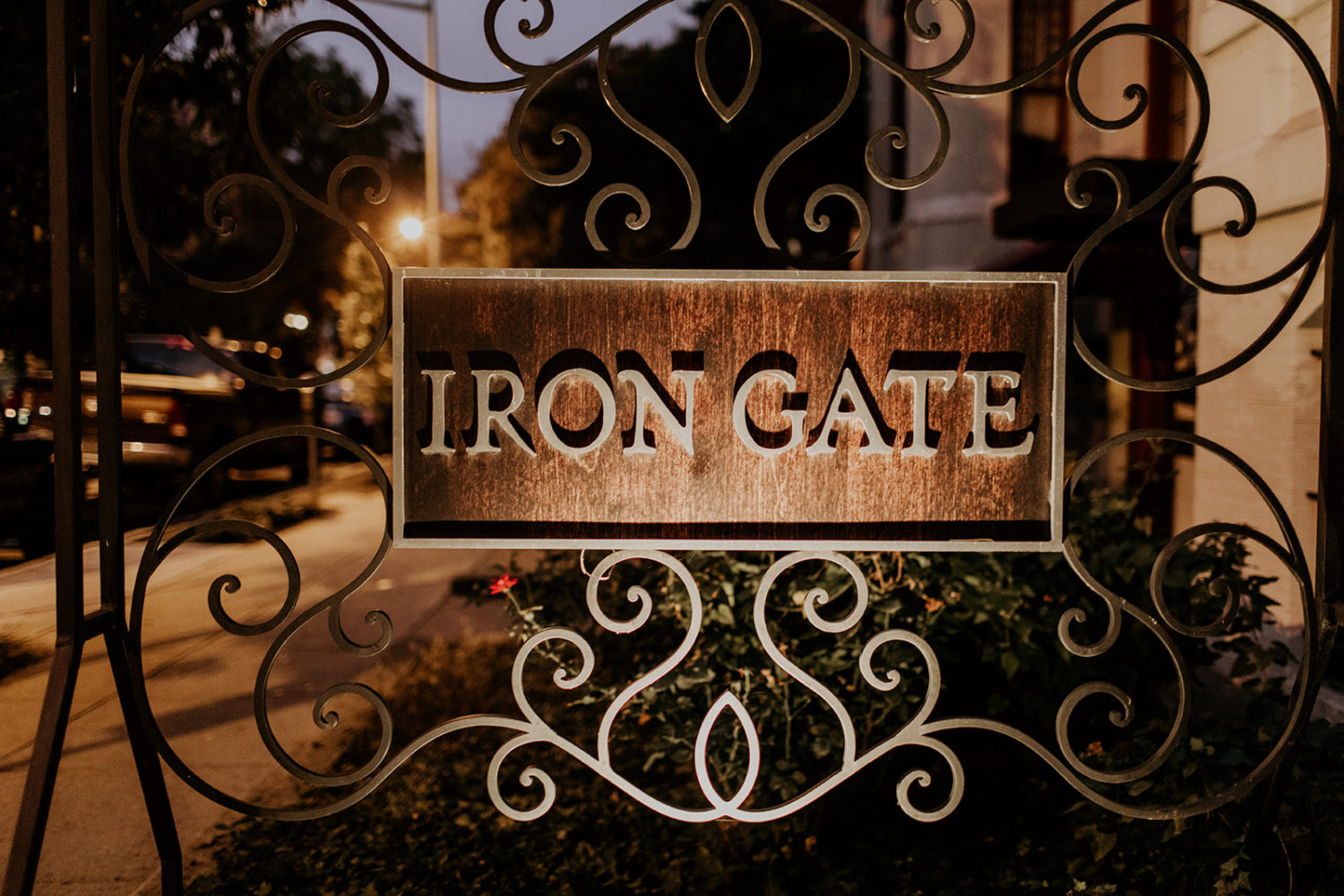 Iron Gate Restaurant DC sign