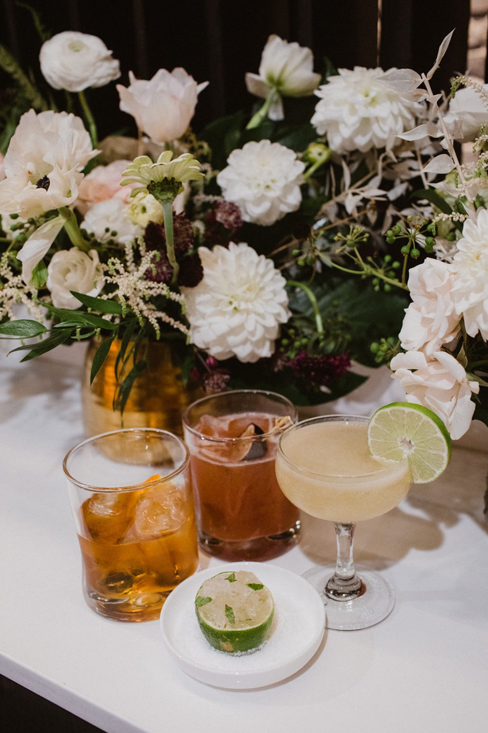 Cocktail options at DC wedding