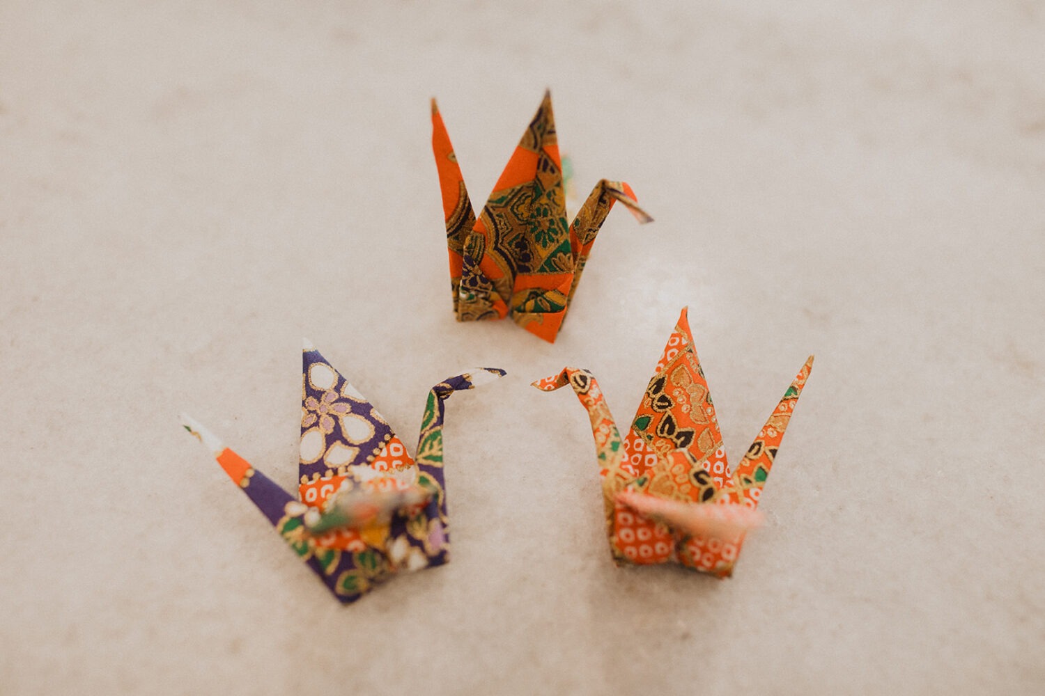 paper cranes for wedding decor