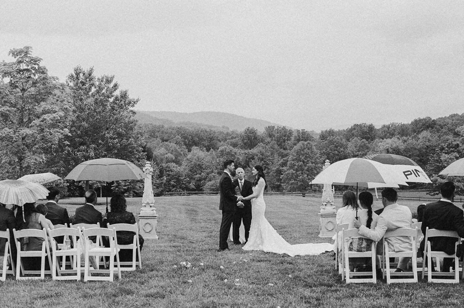 wedding film photography of wedding ceremony