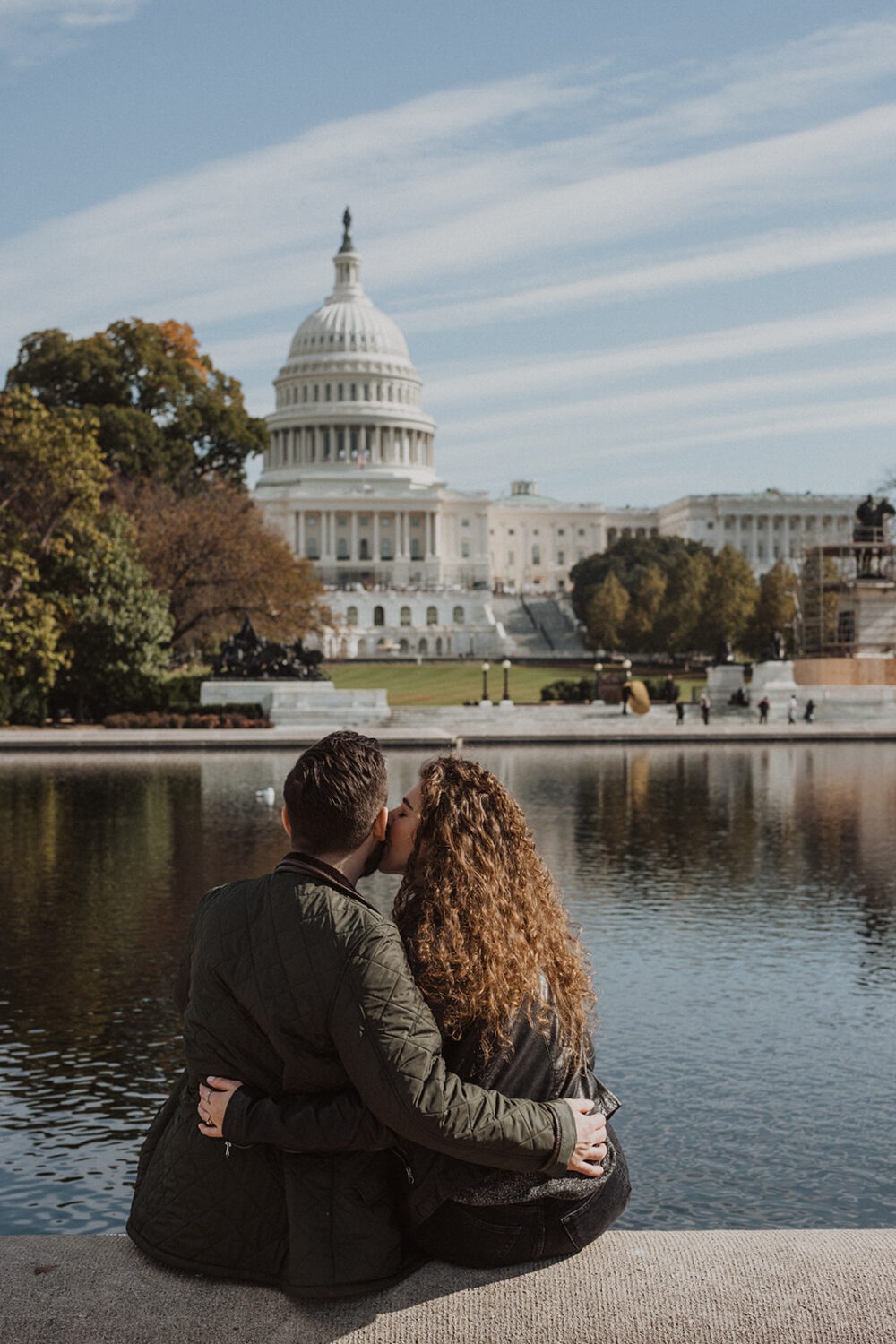 couple takes DC day-before photos as part of photography wedding package