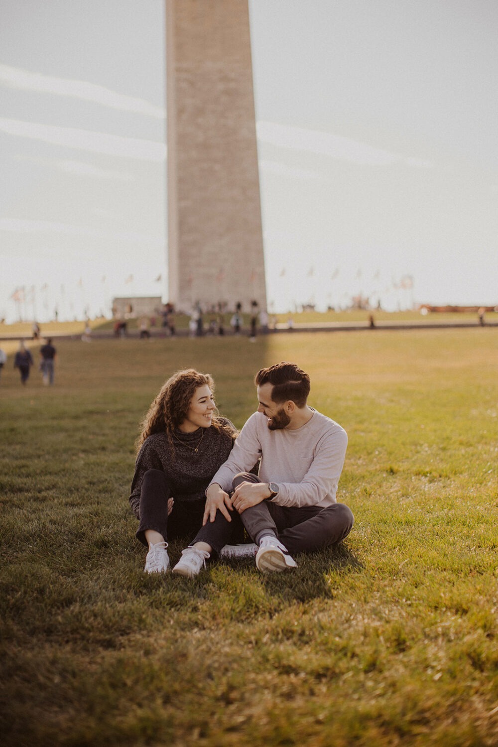 couple takes DC day-before photos as part of photography wedding package