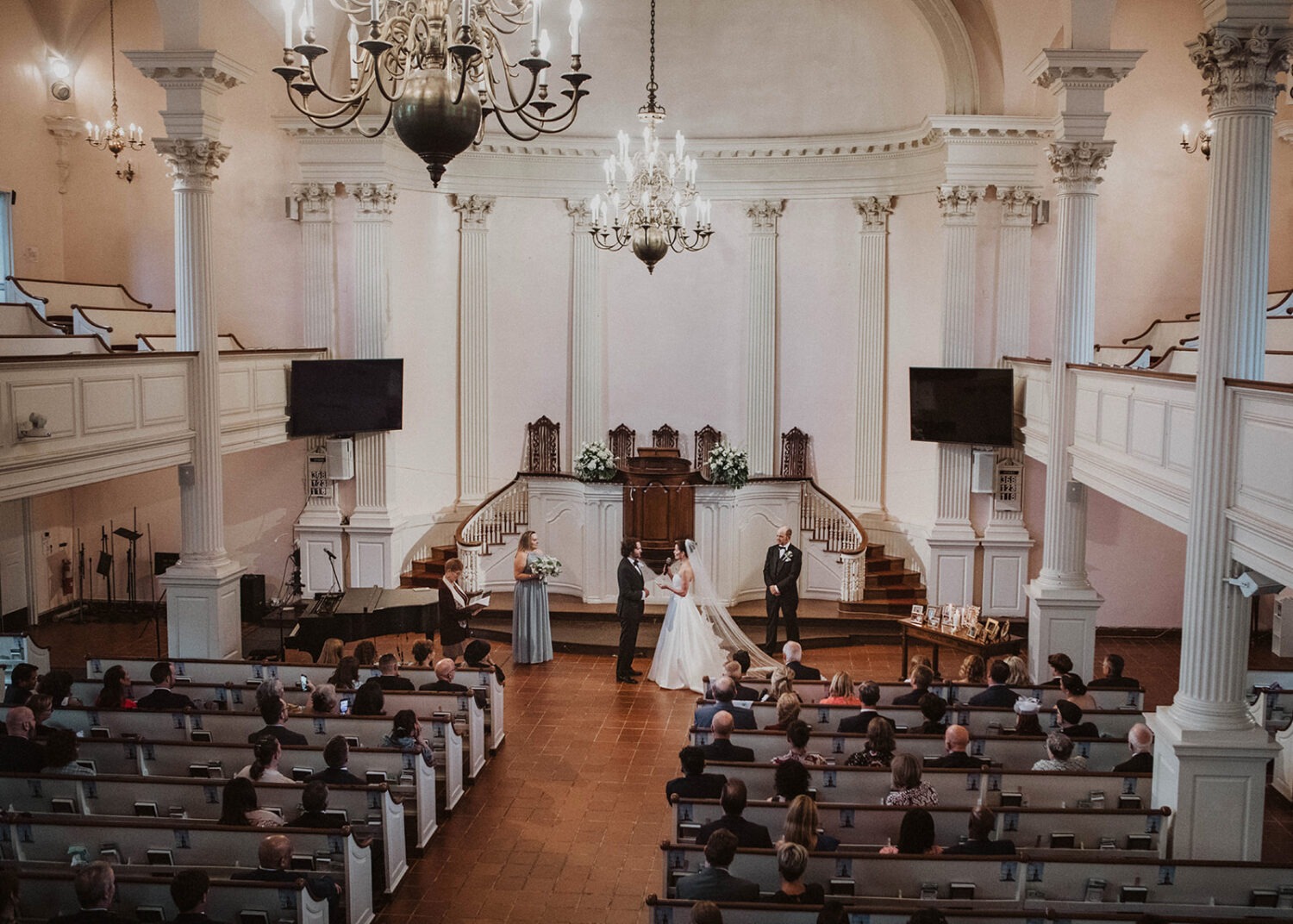 couple exchanges vows in historic hospital