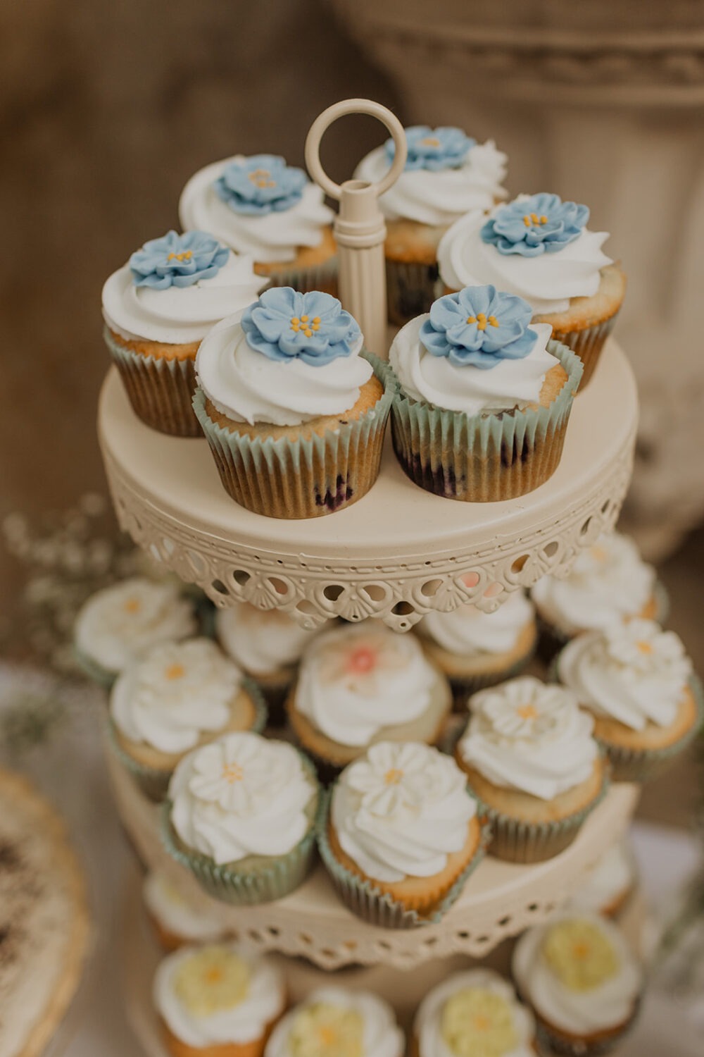 cupcakes created by wedding vendors