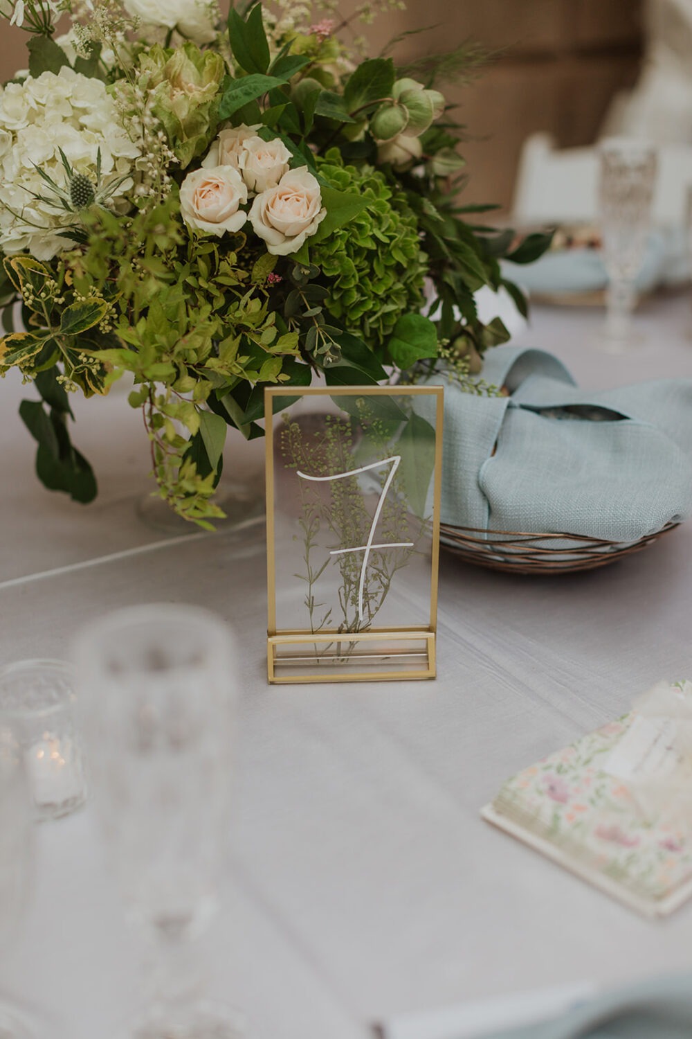 DIY wedding table numbers 