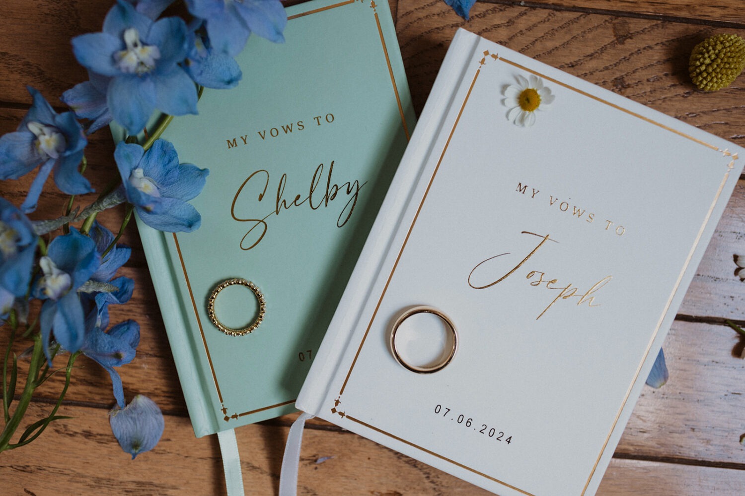 personalized wedding vow books