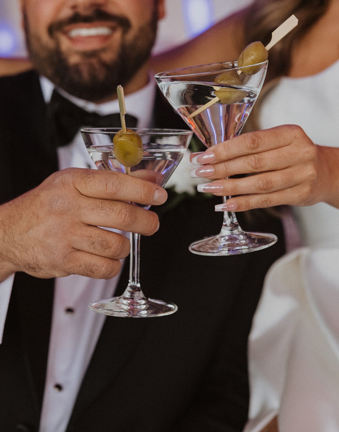 couple drinks cocktails for wedding photo shoot ideas