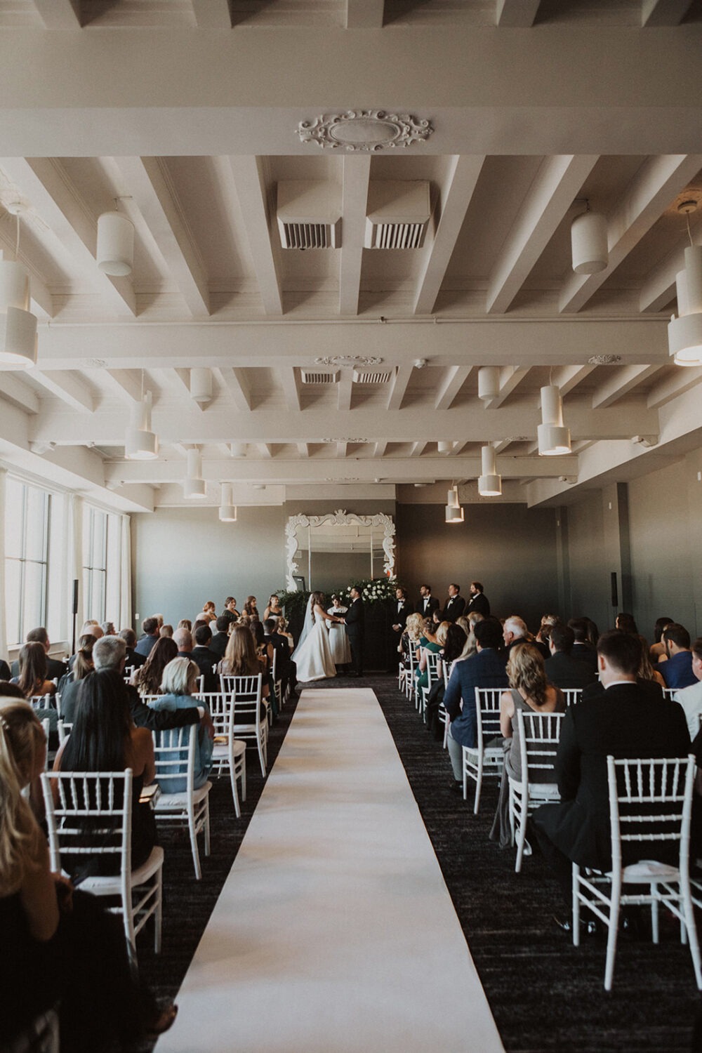 bride exchanges vows at Hotel Washington wedding 