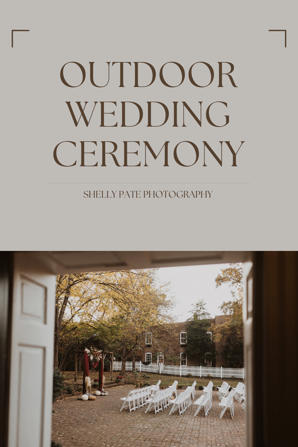 outdoor wedding ceremony