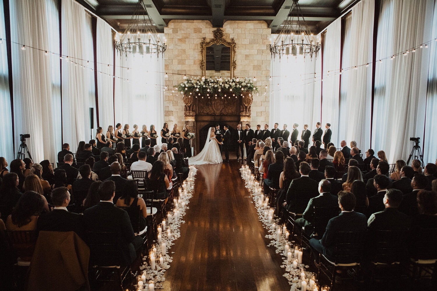 wedding ceremony at Dover Hall Virginia wedding venue