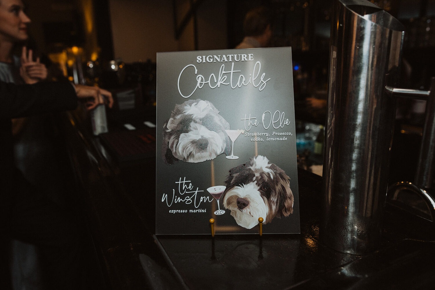 dog-themed signature cocktails