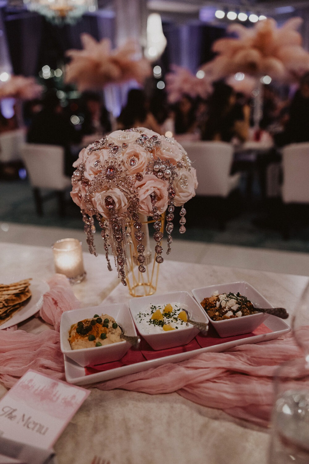 La Vie Restaurant wedding reception venue decor