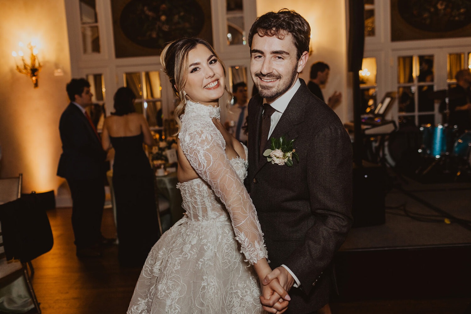 couple dance together during St. Regis DC hotel wedding reception