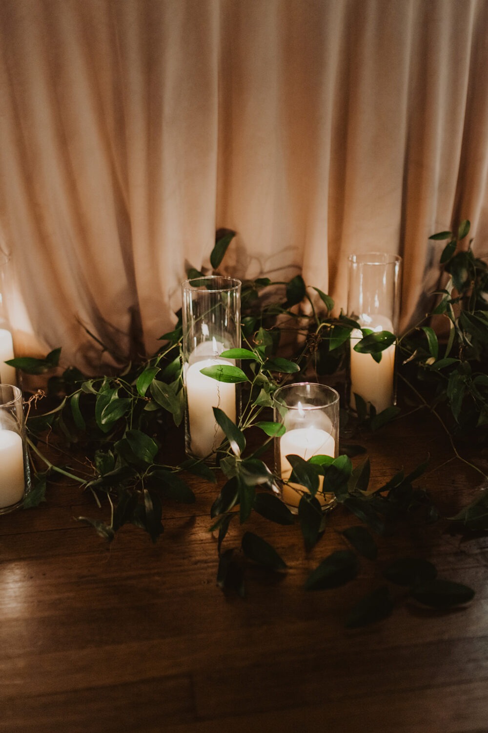 candles and greenery at St. Regis DC hotel
