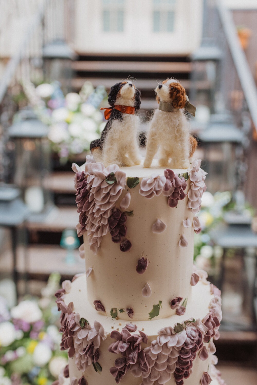 handmade dog wedding cake toppers