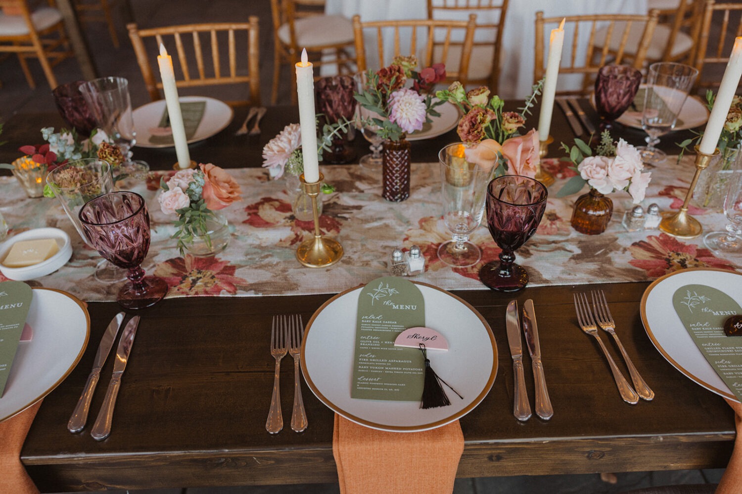 wedding reception ideas for table