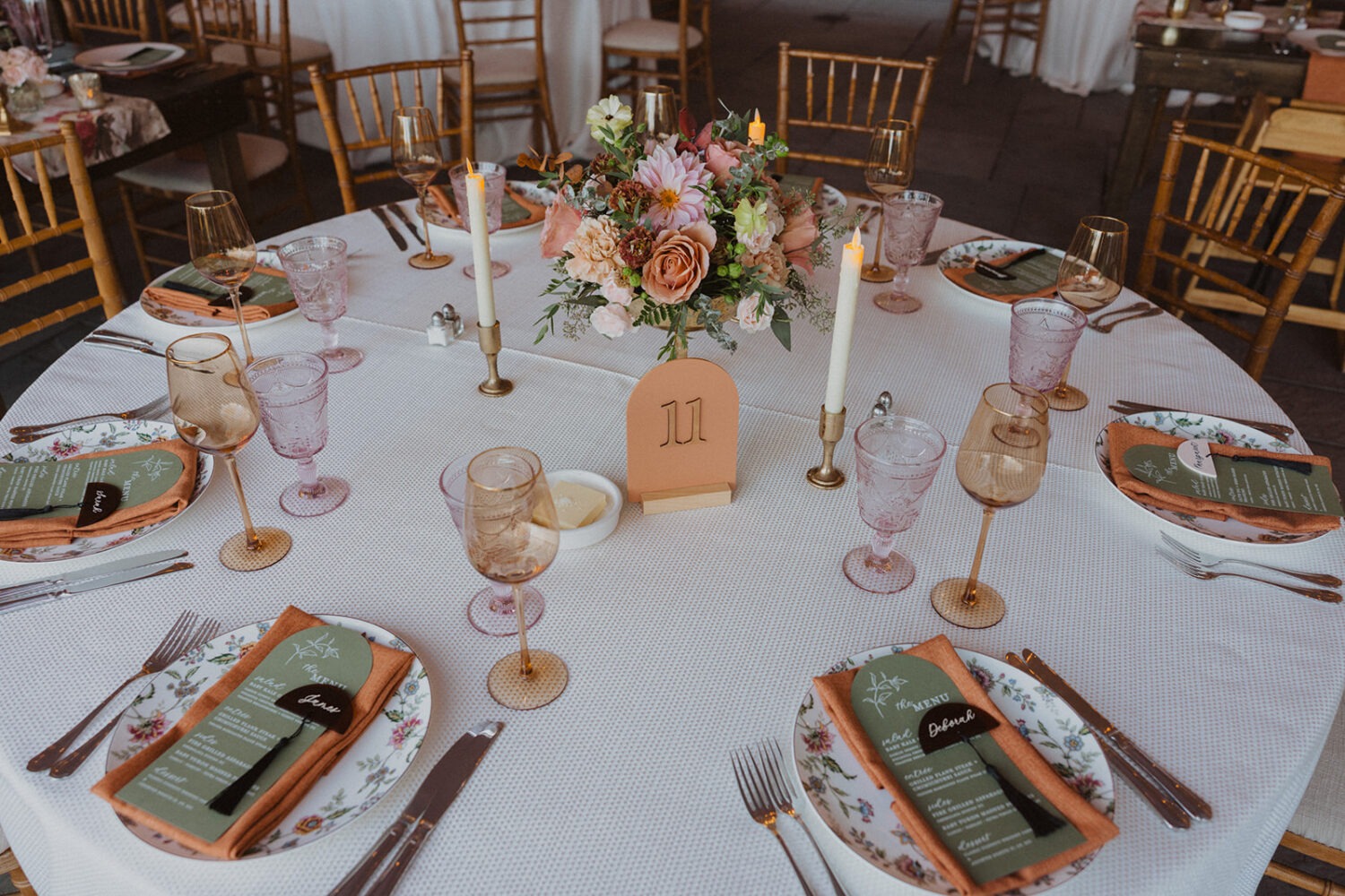 wedding reception ideas for table
