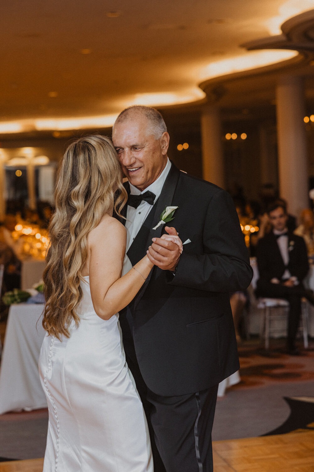 father-daughter dance during reception