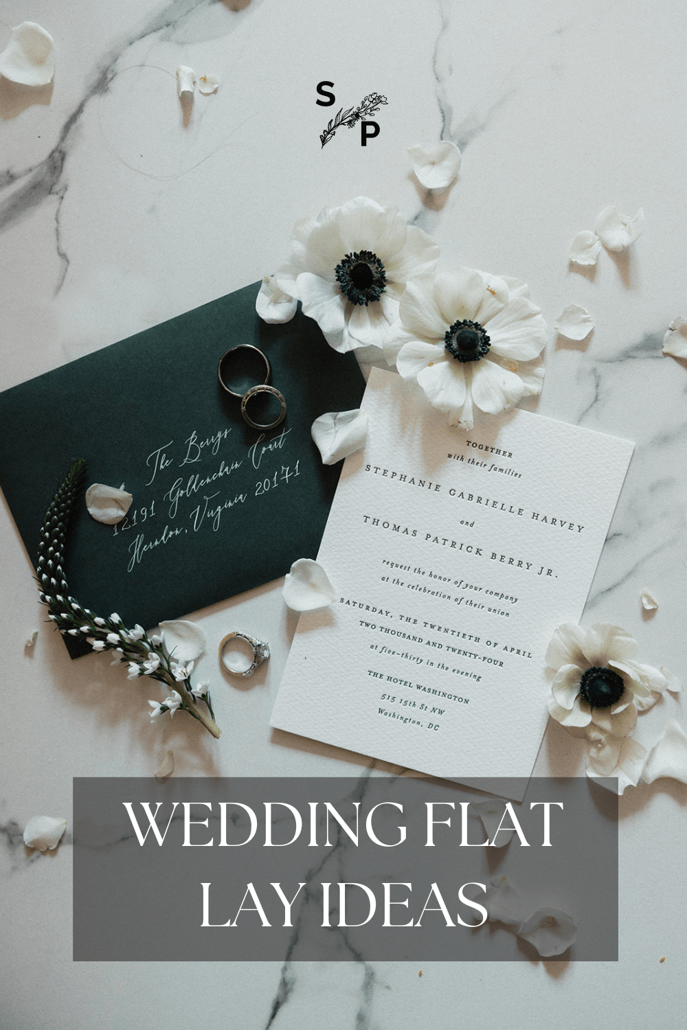 wedding flat lay details
