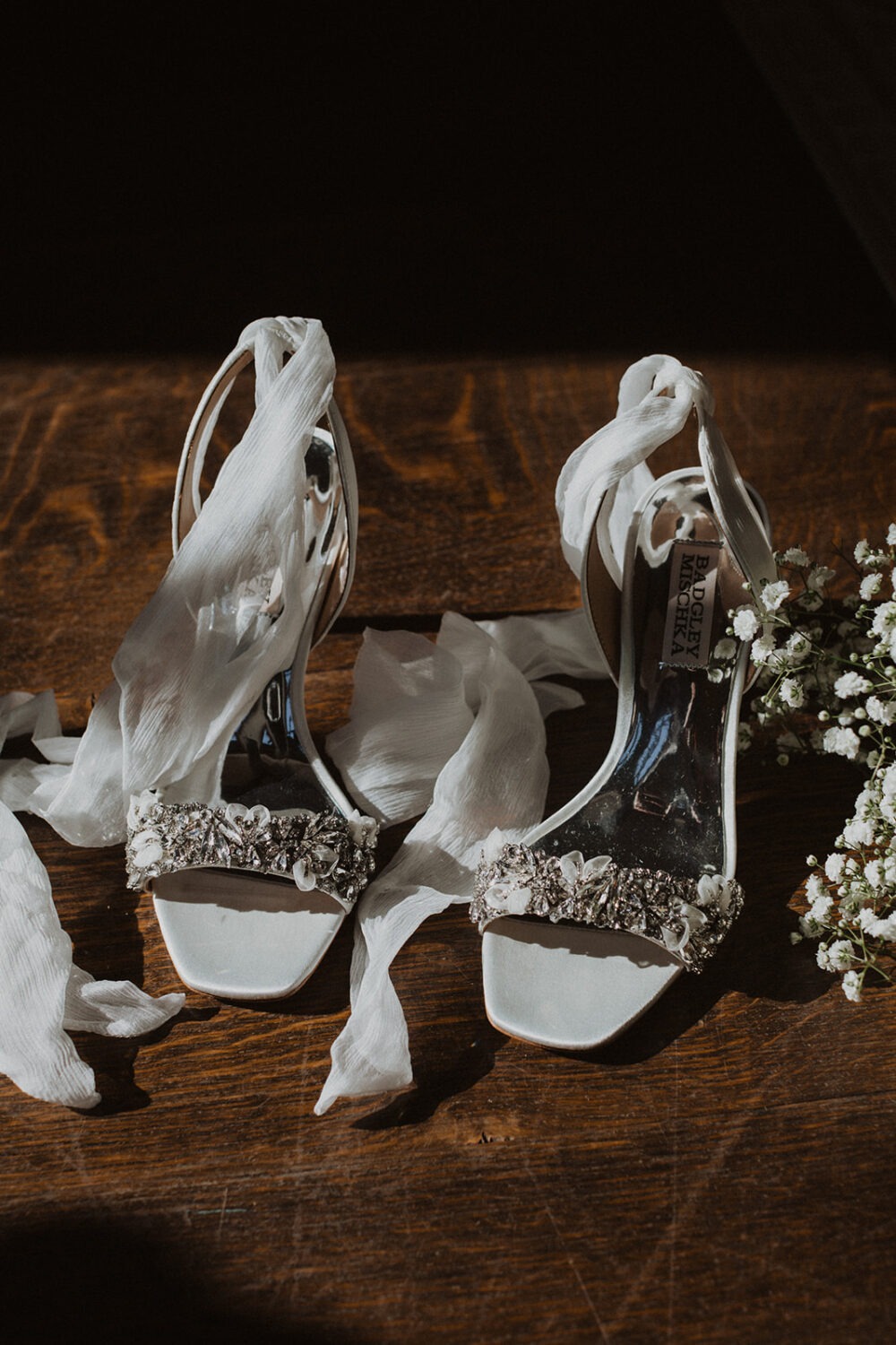bride's wedding shoes