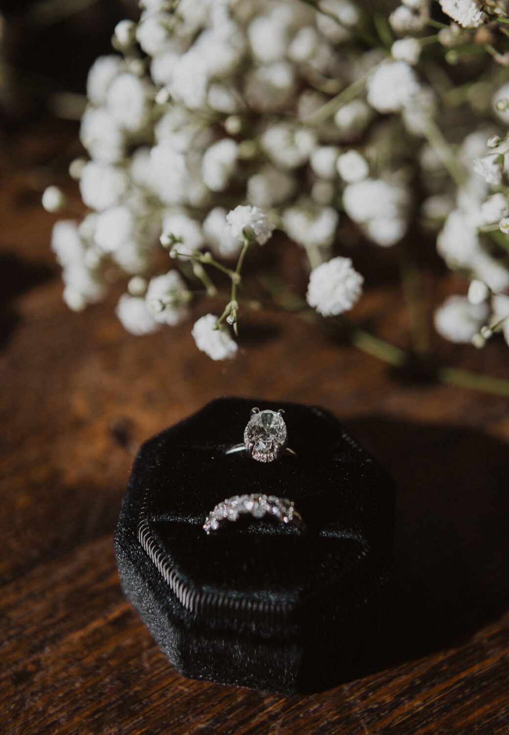 engagement rings with florals