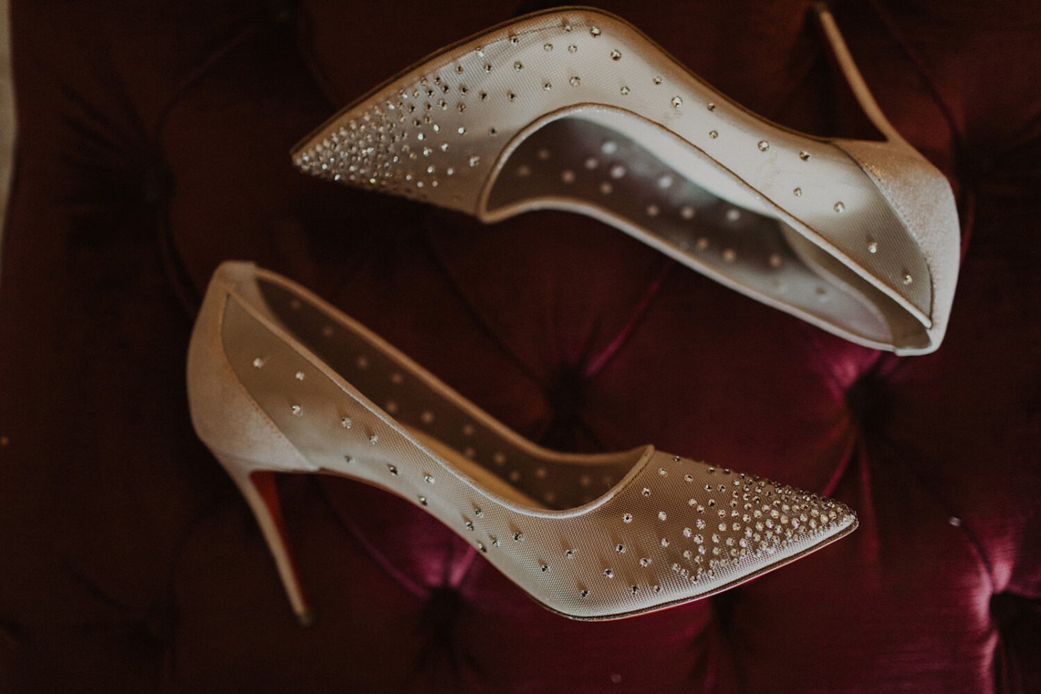 bride's wedding shoes