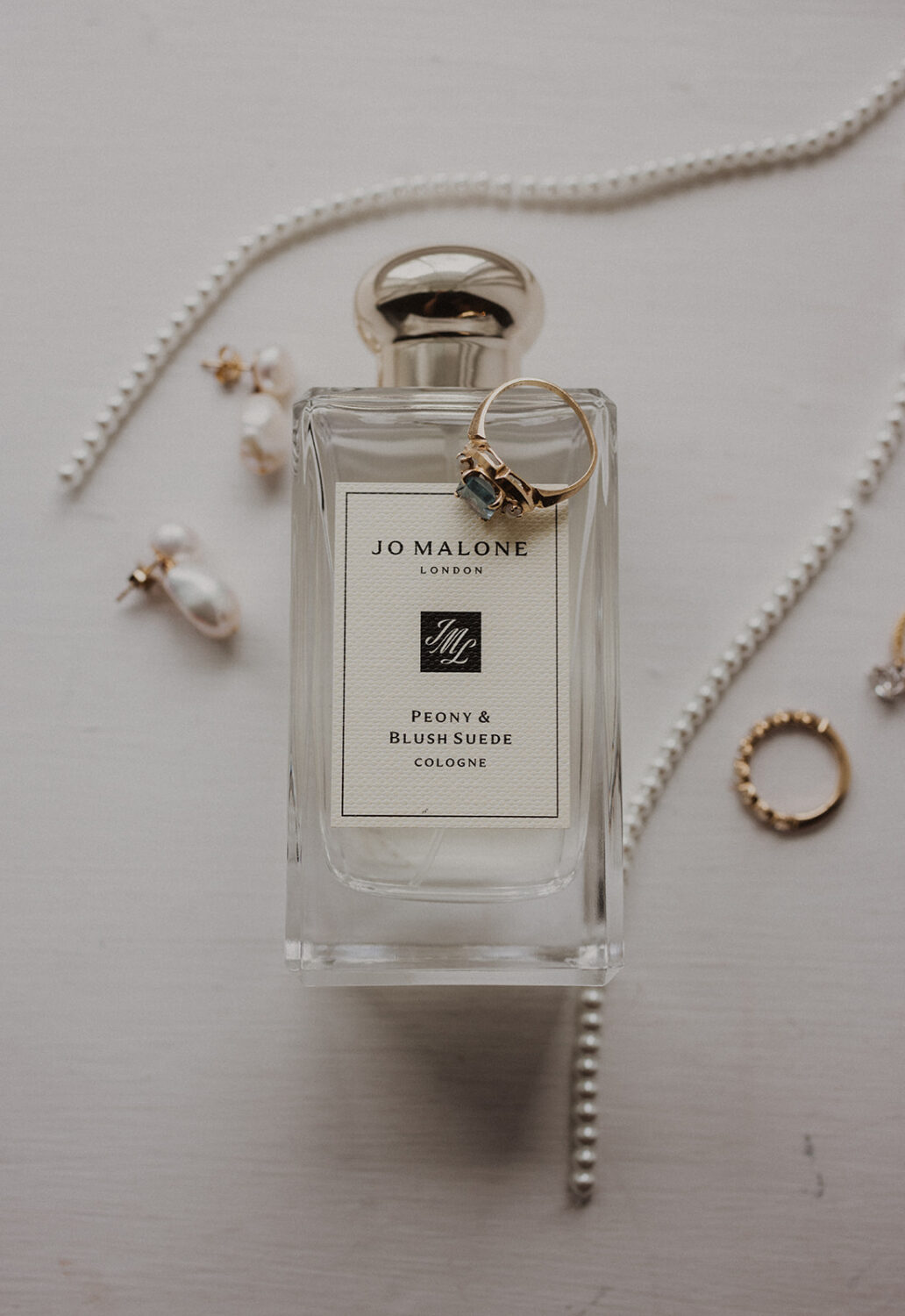 bridal jewelry and perfume