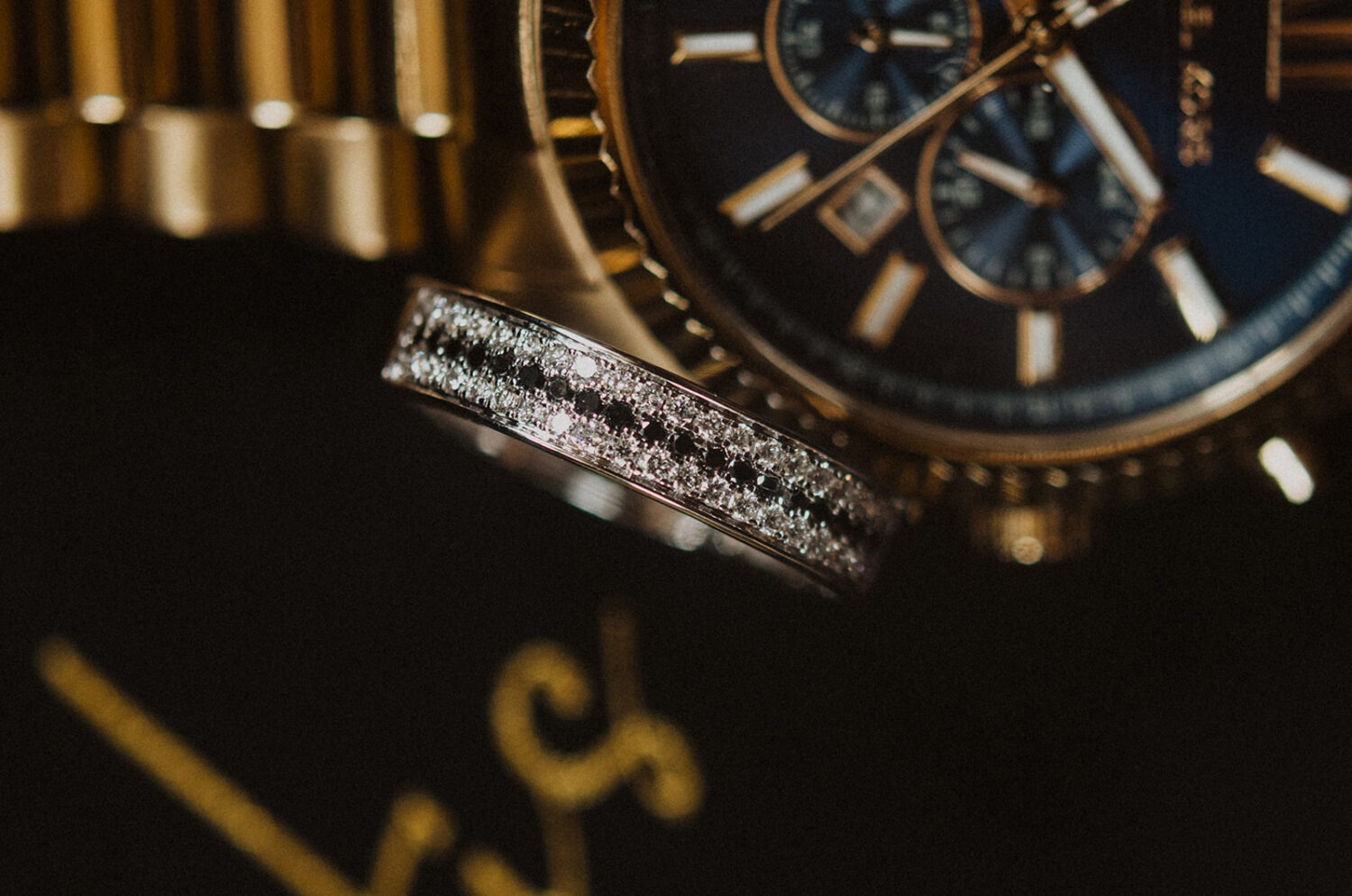 groom's details including watch and ring