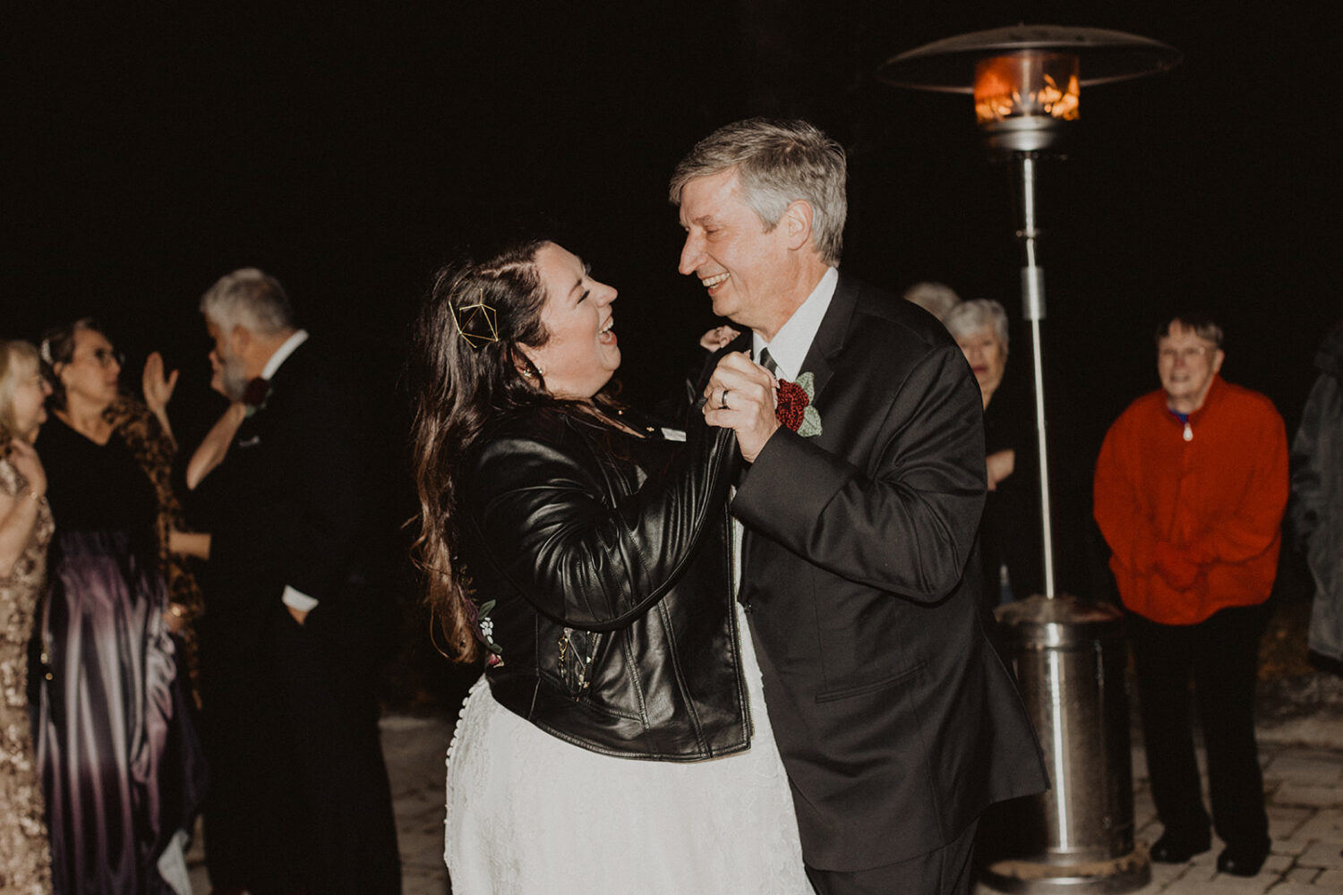 father daughter dance outside 
