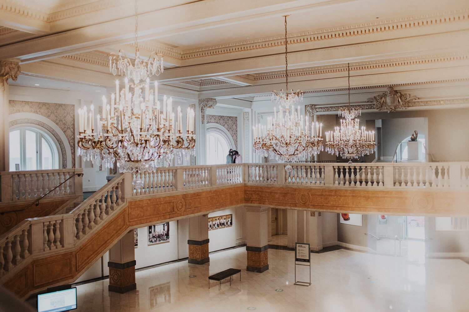 detail shot of the inside of the Museum of Women in the Arts