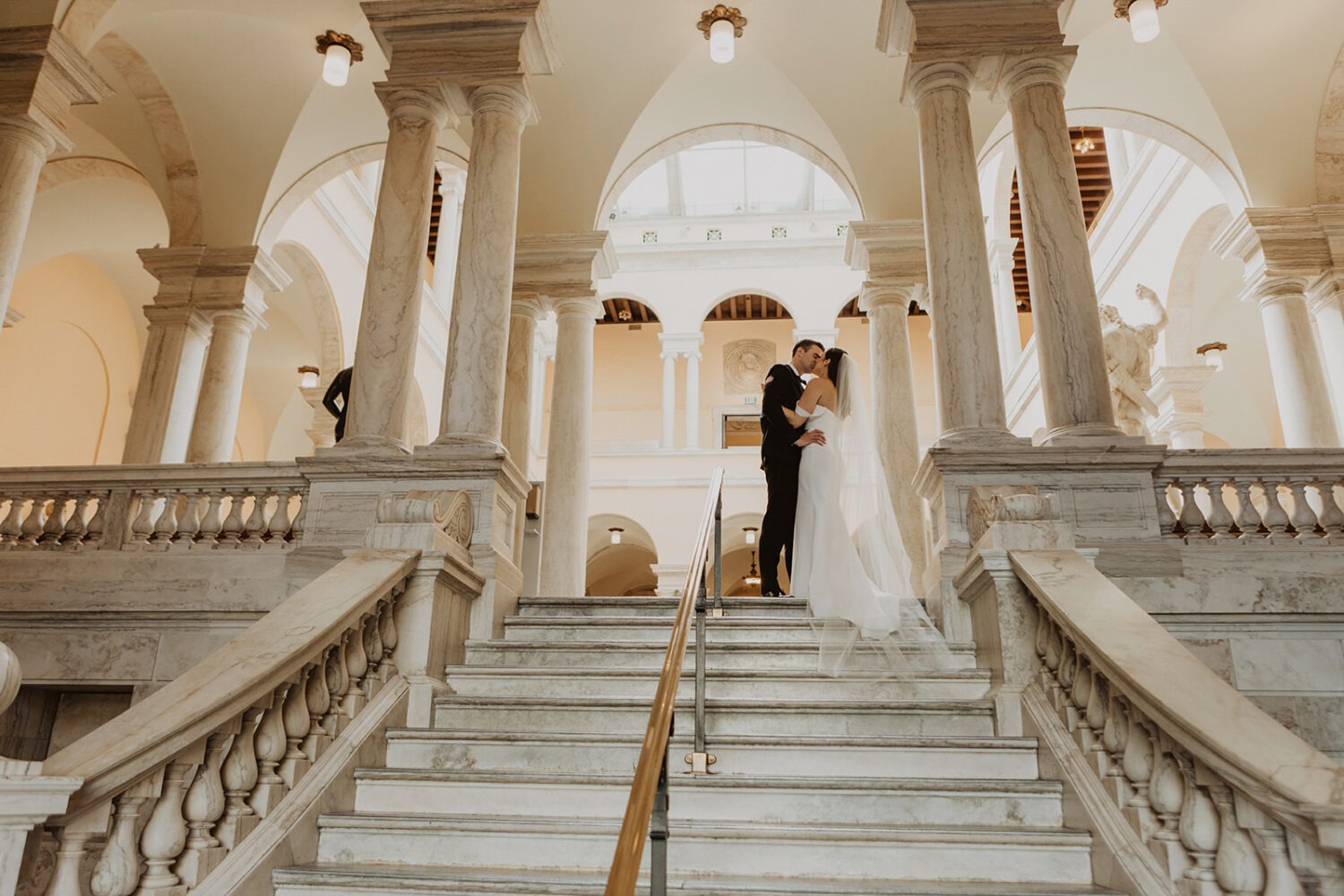 couples photoshoot ideas on the stairs