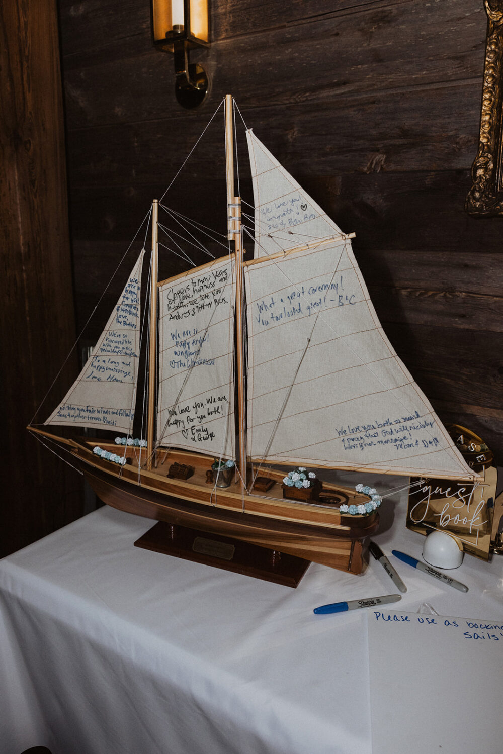 sailboat guest book to sign