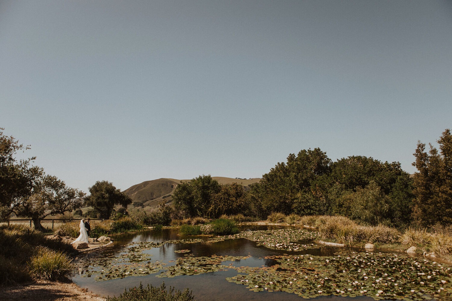 landscape view of lake at Alisal Ranch
