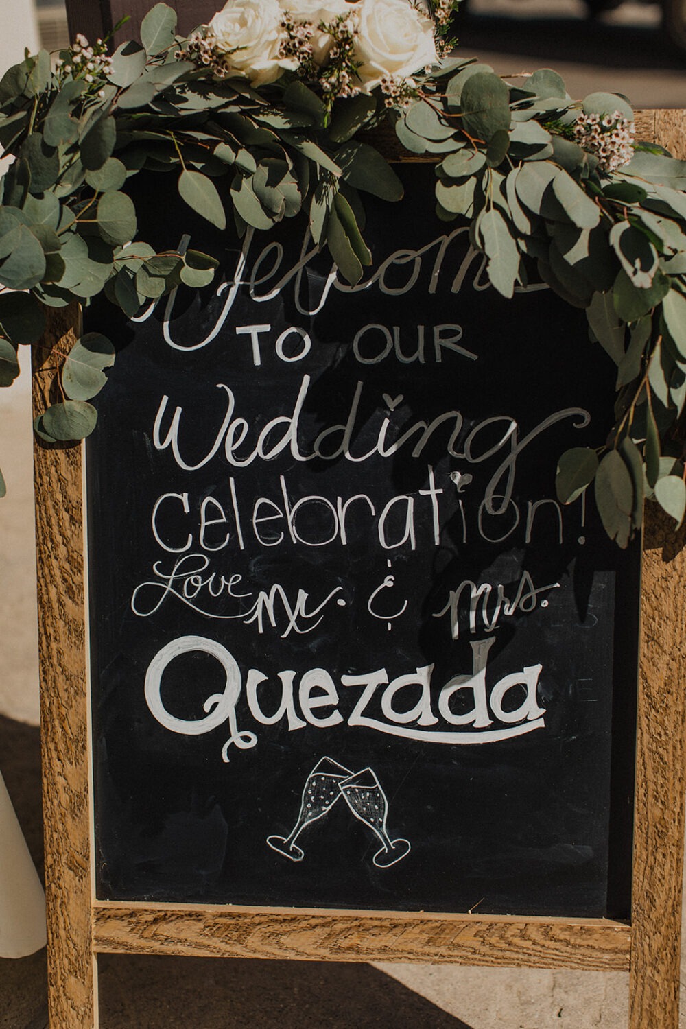 handwritten rustic wedding signs
