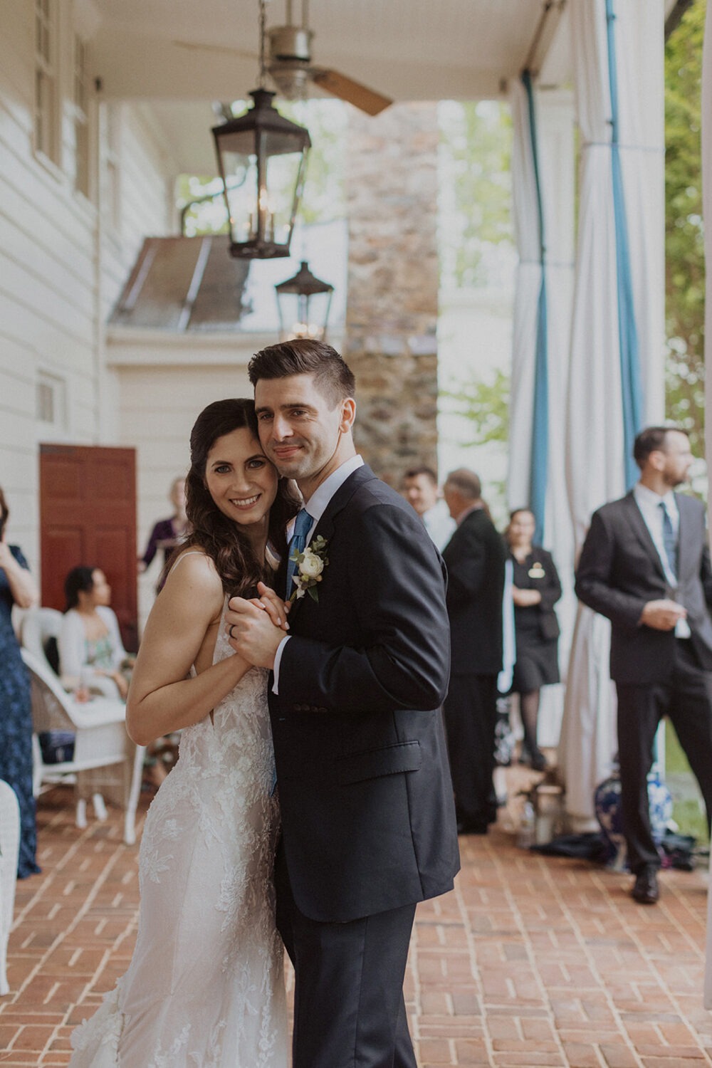 The Inn at Little Washington photos as the couple embrace while they dance during reception