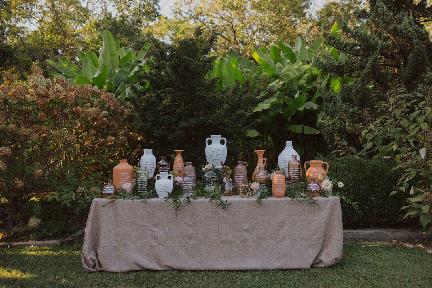 detail shot of seating arrangement decor