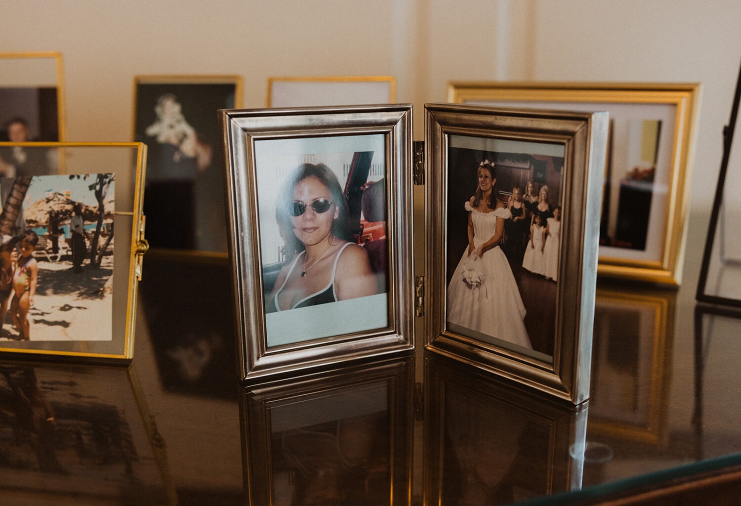 memory photos of bride's mother
